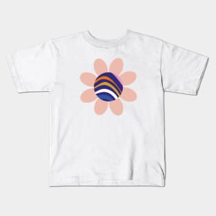 Wavy flower Kids T-Shirt